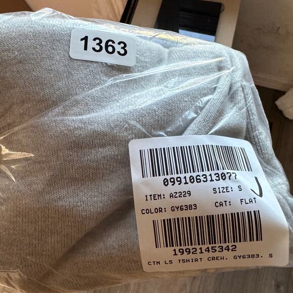 J.Crew Cotton Crewneck Sweater-Tee S Heather Quarry Pullover Long Sleeve Stretch - Picture 8 of 8